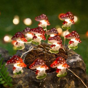 UO 10ft Mushroom LED Indoor Outdoor String Lights
